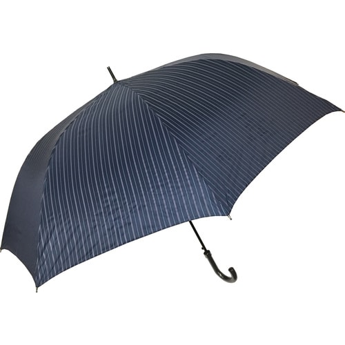 傘 紳士 ジャンプ長傘 75cm ストライプ紺×6