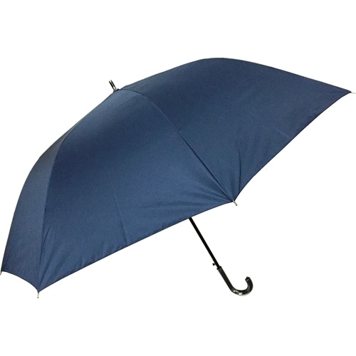 傘 紳士 ジャンプ長傘 80cm 無地 紺 ×6
