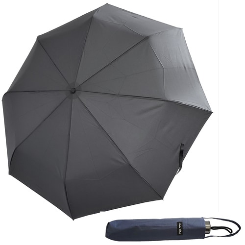 傘 紳士 手開き折畳傘 70cm 大判 紺 ×6