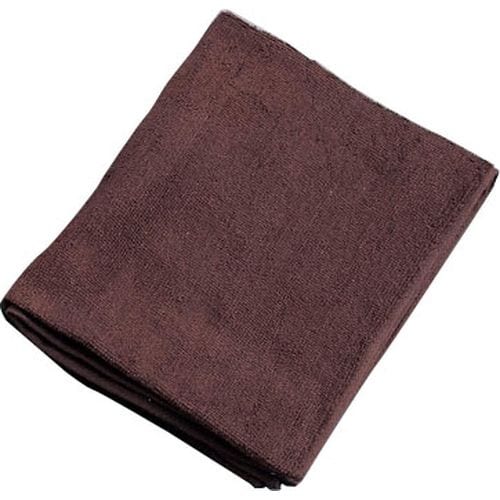 ミューファン 抗菌フェイスタオル (12枚入) 茶