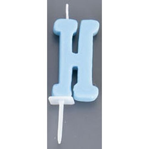 アルファベットキャンドル パステル H