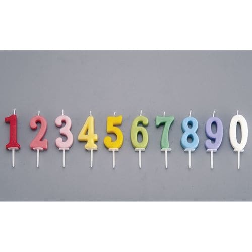 ナンバーキャンドルパステル 0番