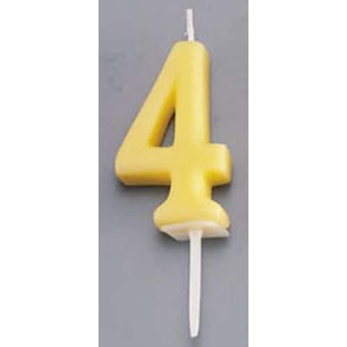 ナンバーキャンドルパステル 4番