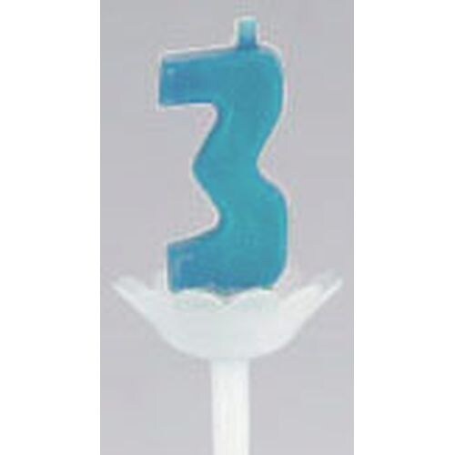 パプリデジットキャンドル 青 3