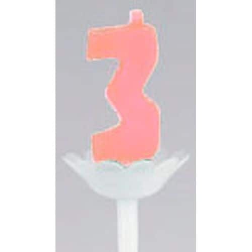 パプリデジットキャンドル 赤 3