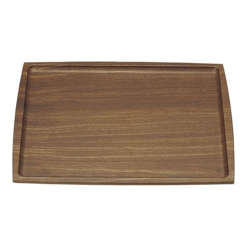 ABSノンスリップ長角盆 濃木目 M44−358