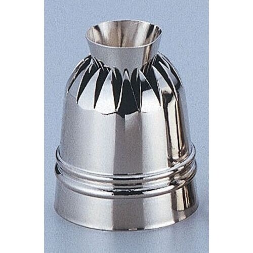 真鍮製ダブル口金 菊型 ヘソ高