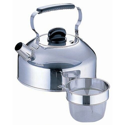 18−8健康緑茶ケットル (ストレーナー付)4L