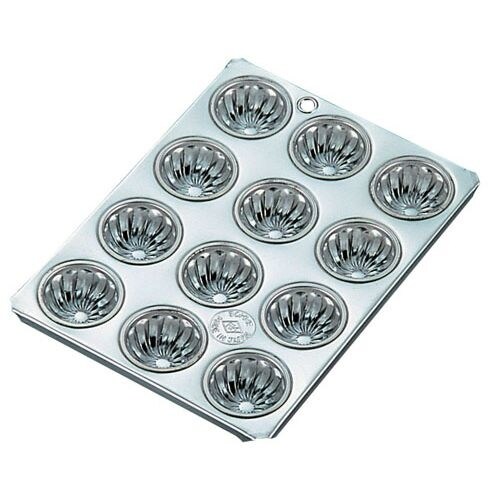 ブリキ マフィン型 小菊型 12カップ