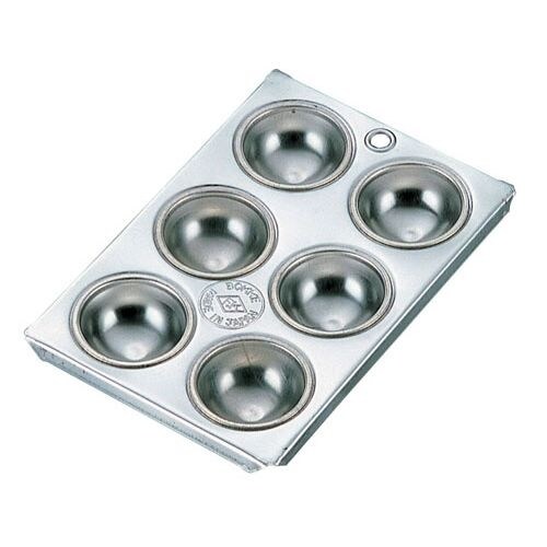 ブリキ マフィン型 マコロン型 6カップ