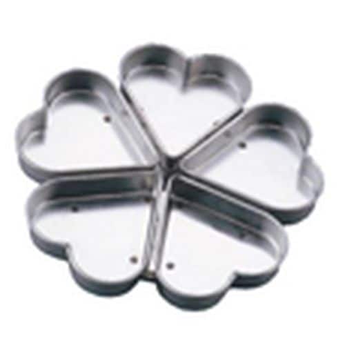 TPハートマフィン焼型 5PCS No.2332