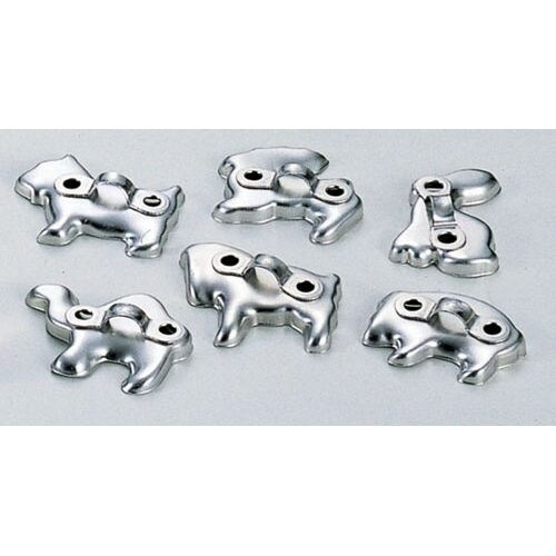 アルミ 動物クッキー抜型(6ヶ入)