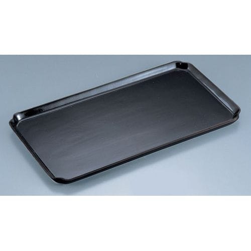 陶磁器 ケーキプレート 角 渕無 黒