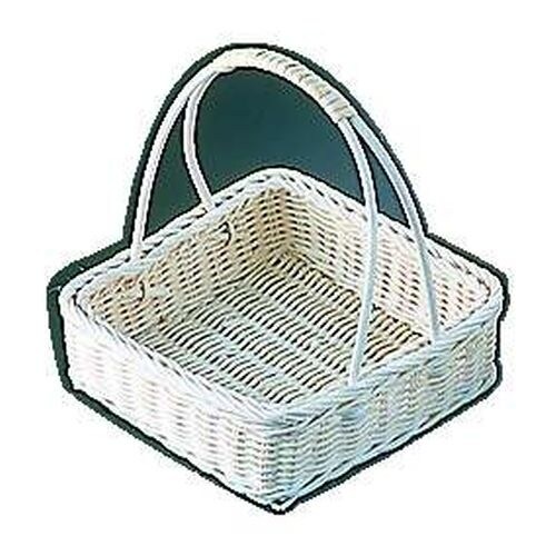 籐パンカゴ 角手付