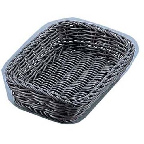 樹脂バスケット 角長 91−006C 20 こげ茶