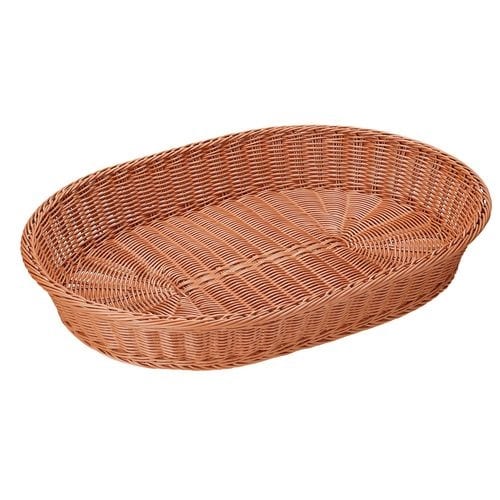 樹脂バスケット 小判 91−084B 60cm 茶