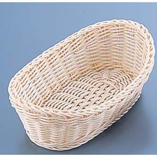 樹脂バスケット 舟型 91−010A 30cm 白