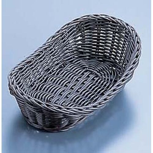 樹脂バスケット 舟型 91−011C 26 こげ茶