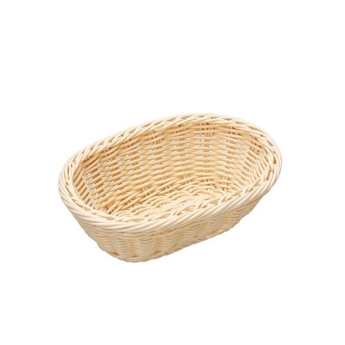 樹脂バスケット 小判型 白 91−070A