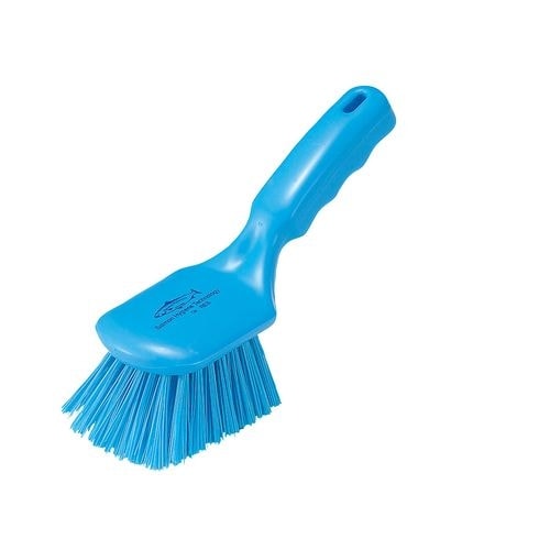 レジン ショートハンドルブラシ D4 青