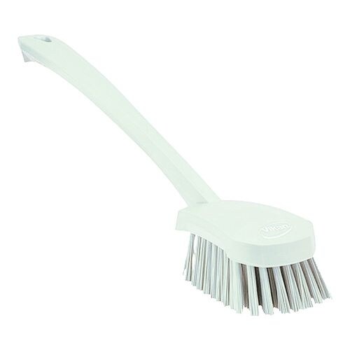 長柄ハンドル付ブラシ ハード 4186 ホワイト