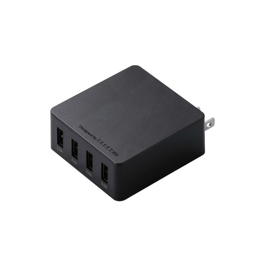 AC充電器/4A出力/4ポート/ブラック