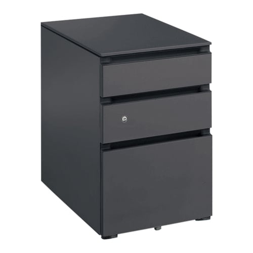 GXワゴン3段引出しシリンダー黒