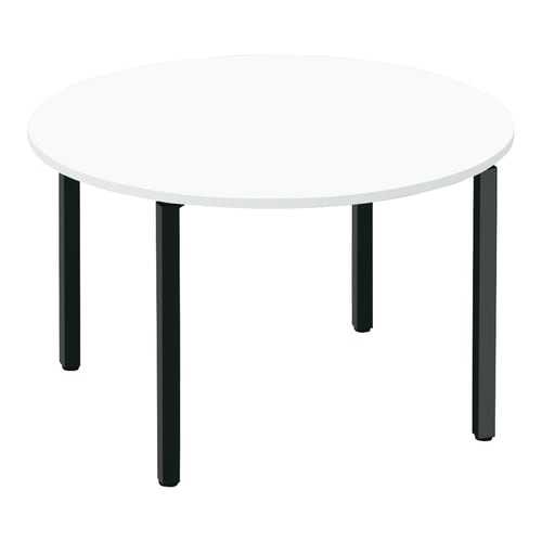 ワークフィット円M配線箱無A脚W120D120黒W