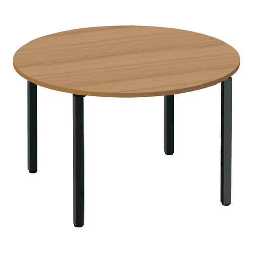 ワークフィット円M配線箱無A脚W120D120黒M