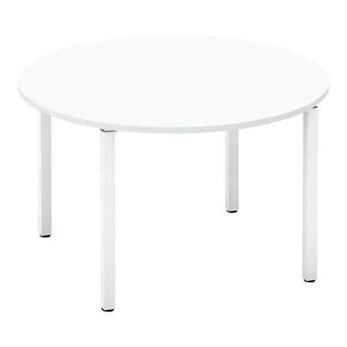 ワークフィット円M配線箱無A脚W120D120白W