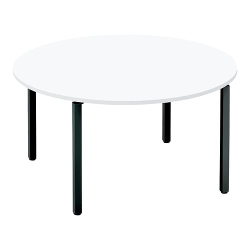 ワークフィット円M配線箱無A脚W140D140黒W