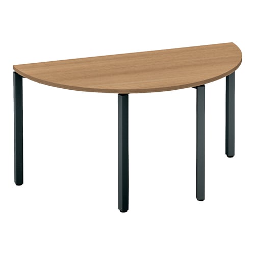 ワークフィット半円MA脚W140D70黒M