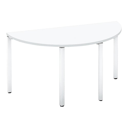 ワークフィット半円MA脚W140D70白W