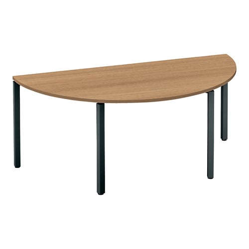 ワークフィット半円MA脚W180D90黒M