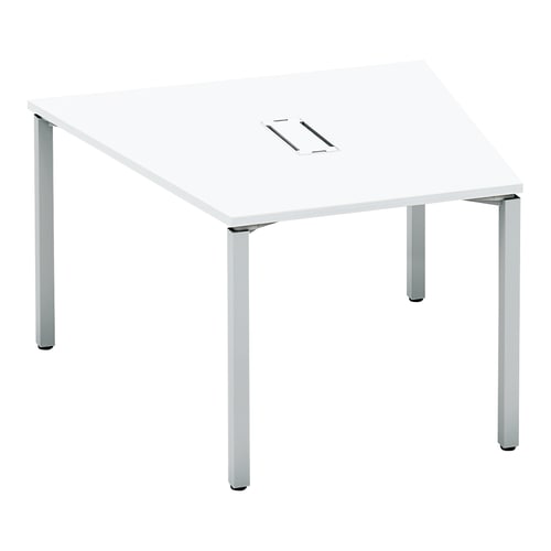 ワークフィット台M配線箱付A脚122118.5銀W