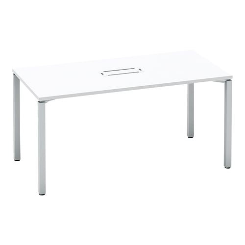 ワークフィット角M配線箱付A脚W150D75銀W