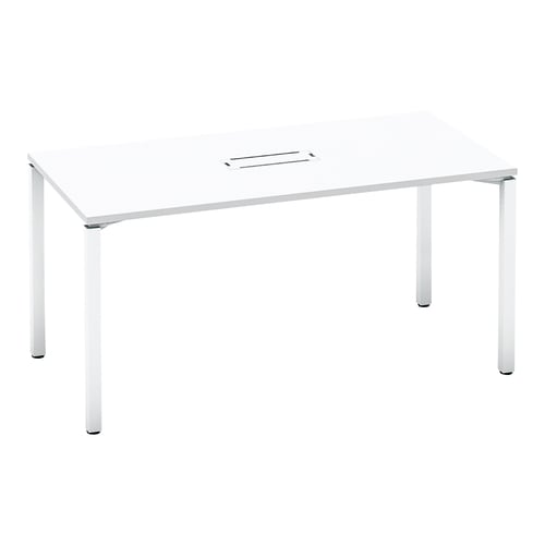 ワークフィット角M配線箱付A脚W150D75白W