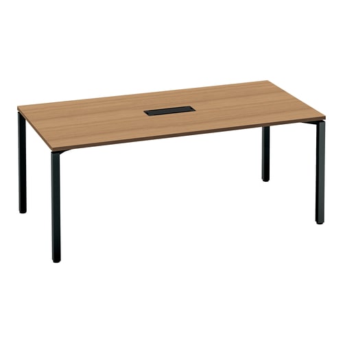 ワークフィット角M配線箱付A脚W180D90黒M