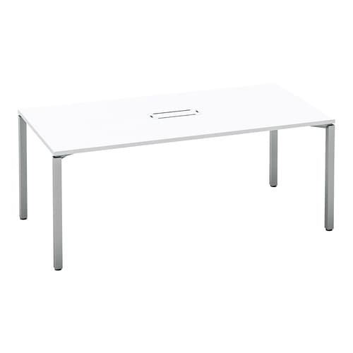 ワークフィット角M配線箱付A脚W180D90銀W