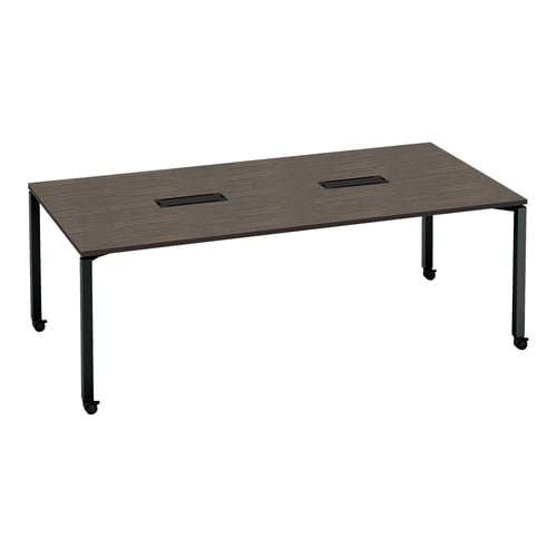 ワークフィット角M配線箱付C脚W210D105黒B