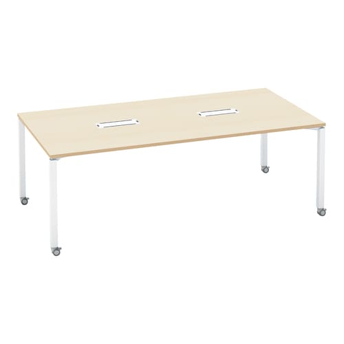 ワークフィット角M配線箱付C脚W210D105白N