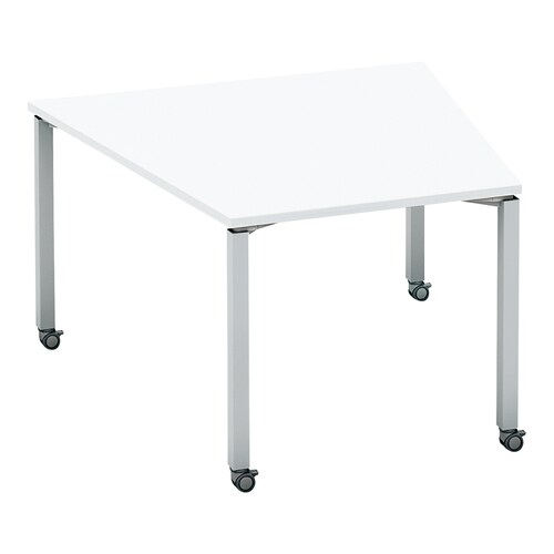 ワークフィット台M配線箱無C脚122118.5銀W