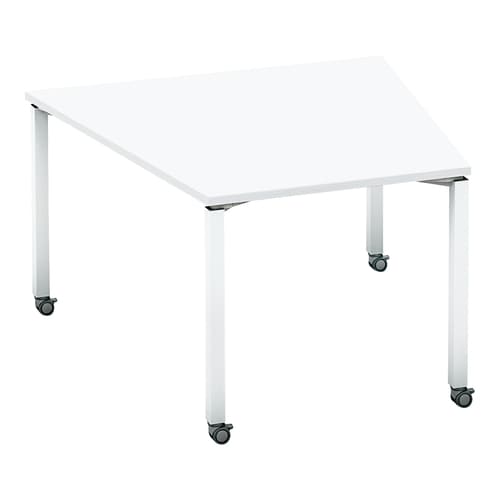 ワークフィット台M配線箱無C脚122118.5白W