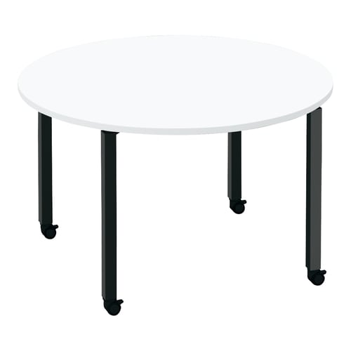 ワークフィット円M配線箱無C脚W120D120黒W