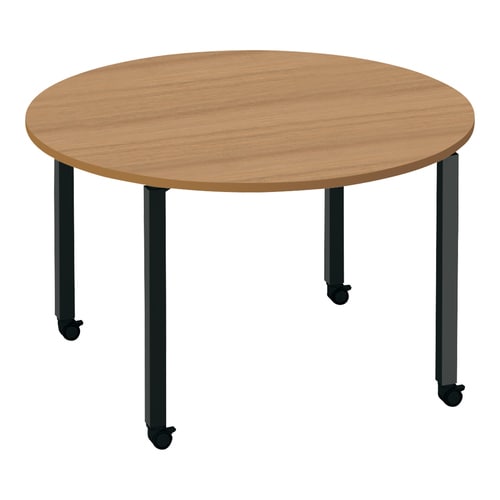 ワークフィット円M配線箱無C脚W120D120黒M