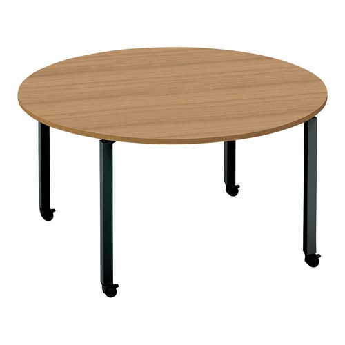 ワークフィット円M配線箱無C脚W140D140黒M