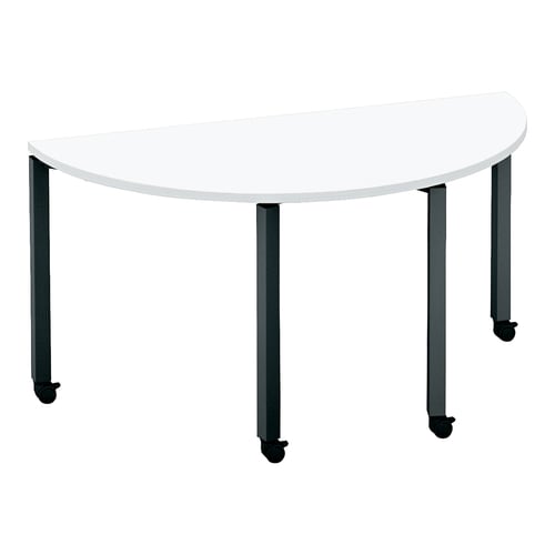 ワークフィット半円MC脚W140D70黒W