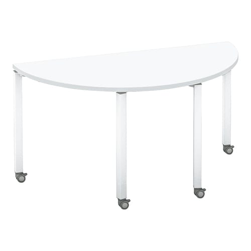 ワークフィット半円MC脚W140D70白W