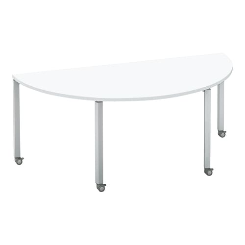 ワークフィット半円MC脚W180D90銀W