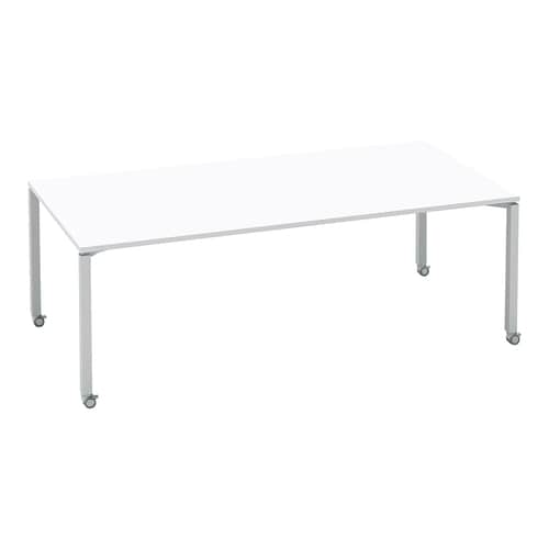 ワークフィット角M配線箱無C脚W210D105銀W